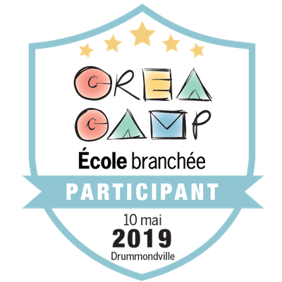 CréaCamp Drummondville mai 2019 - Participant badge émis à gagnonc@ctrinite.ca