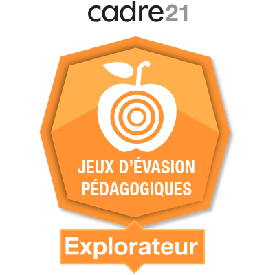 Jeux d'évasion pédagogiques 1 - Explorateur badge émis à cprovencher@academie.ste-therese.com