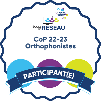 CoP des orthophonistes 22-23 - Participant(e)
